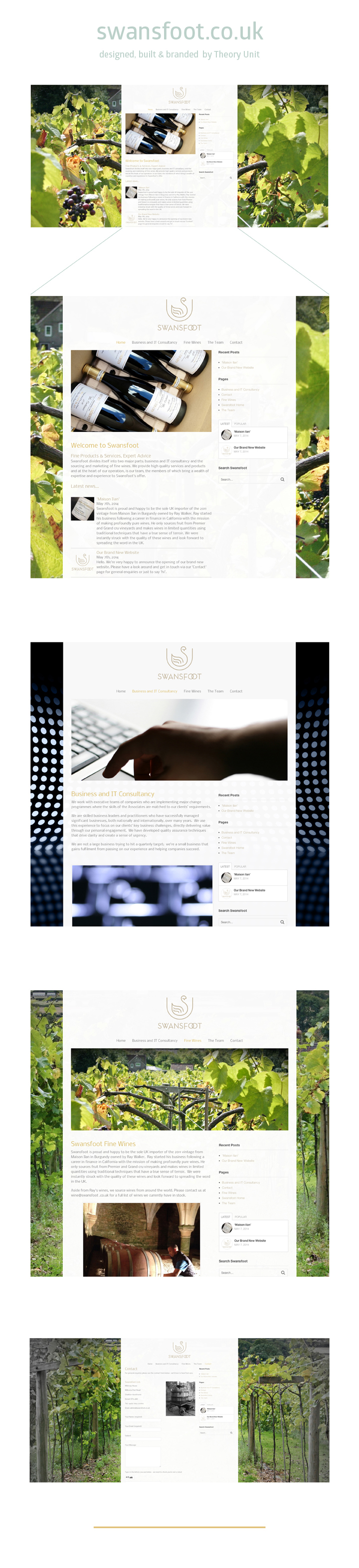 Theory Unit Website Design in Sherborne near Wincanton